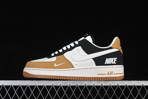 All Categories Nk Air Force 1 Air Force Series Nk Air Force 1 Low Air Force Low Nike Air Force 1'07 Low White Wheat Black Splicing Air Force One Low Casual Shoes IH0687-700